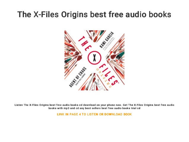 X-files Audio Books